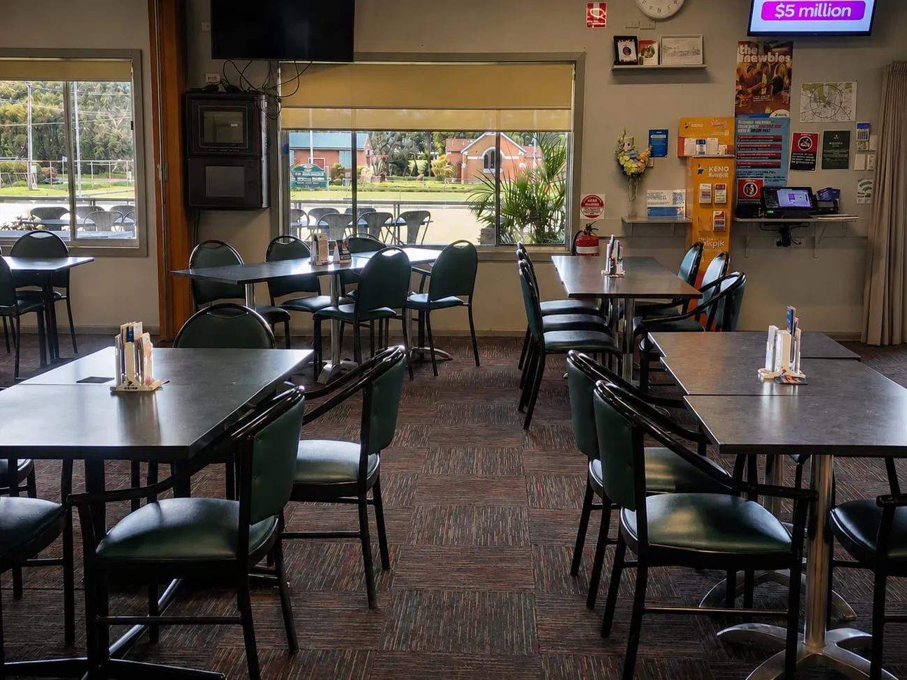 Inside Eugowra Bowling and Recreation Club, home of Flagstick Bistro Eugowra