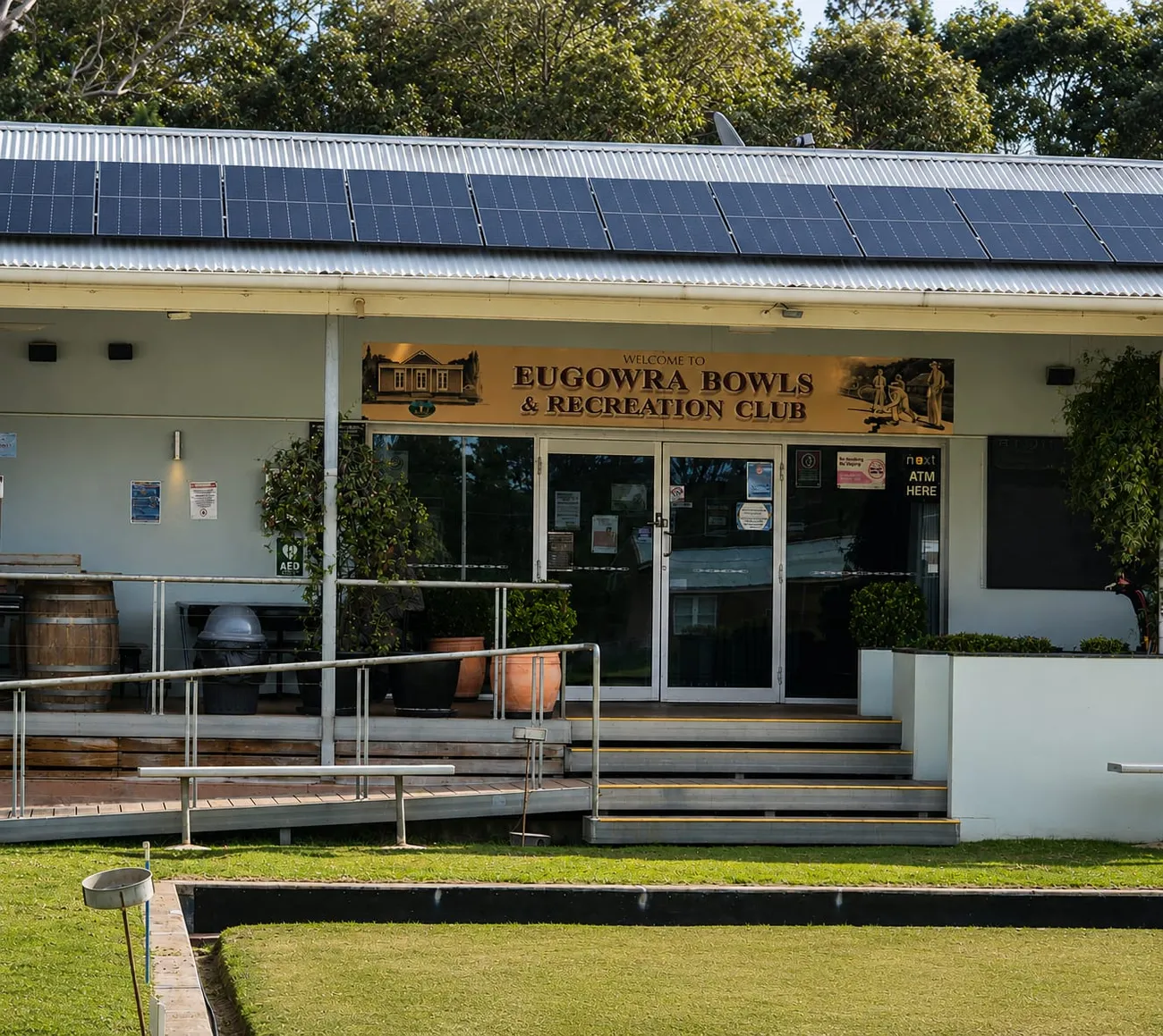 Inside Eugowra Bowling and Recreation Club, home of Flagstick Bistro Eugowra