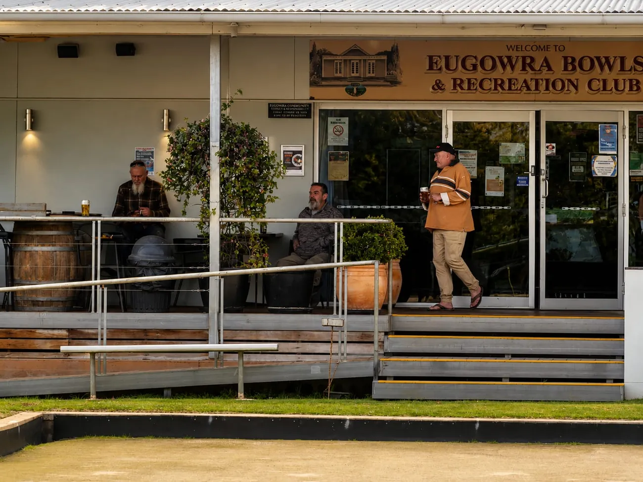 Inside Eugowra Bowling and Recreation Club, home of Flagstick Bistro Eugowra